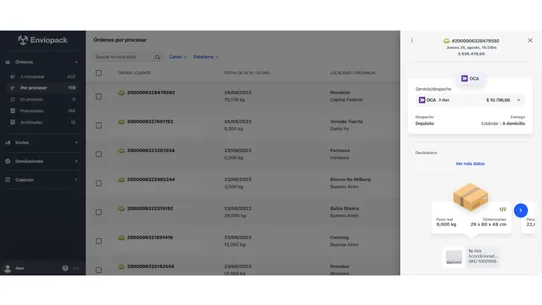 Envíopack screenshot