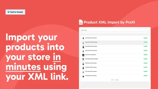 Product XML Import by ProXI screenshot