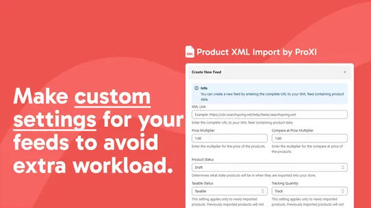 Product XML Import by ProXI screenshot