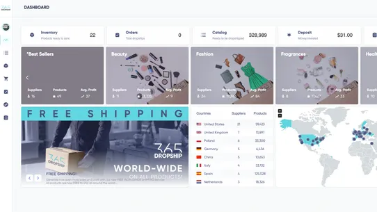 365Dropship WorldWide shipping screenshot