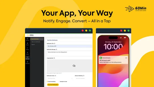 60min.app ‑ Mobile App Builder screenshot