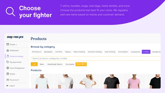 Snapwear: Print‑On‑Demand screenshot
