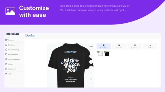 Snapwear: Print‑On‑Demand screenshot