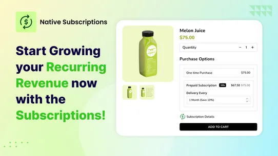 Native Subscriptions screenshot