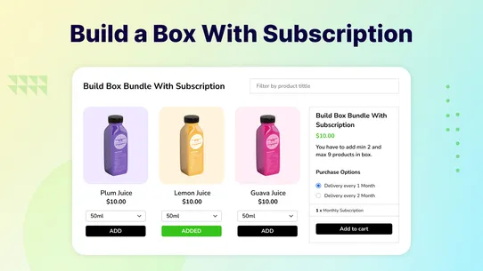 Native Subscriptions screenshot