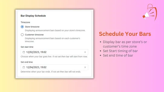 Scheduler Bar ‑ Promo Pulse screenshot