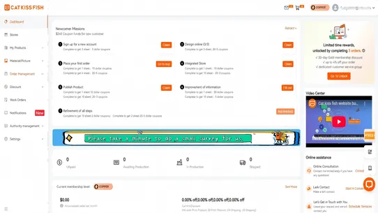 CAT KISS FISH: Print on Demand screenshot