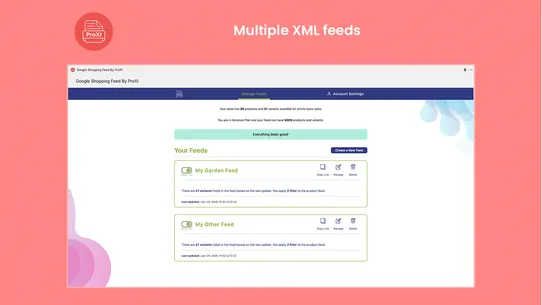 XML Product Feed By ProXI screenshot