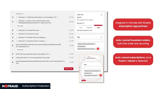 NoFraud Fraud Protection screenshot