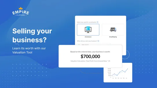 Empire Flippers Valuation Tool screenshot