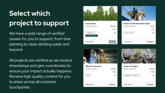 Support Causes You Can Track screenshot