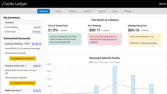 Seller Ledger screenshot