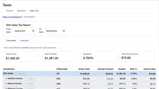 Seller Ledger screenshot