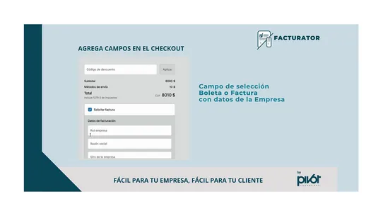 Facturator: ¿Boleta o Factura? screenshot