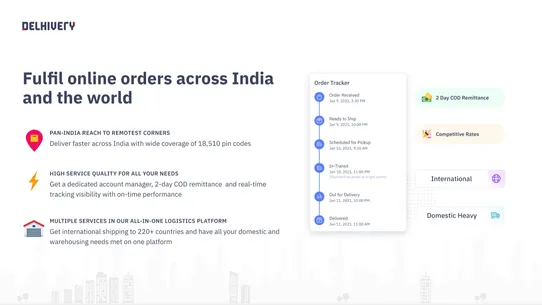 Delhivery ‑ Logistics Platform screenshot