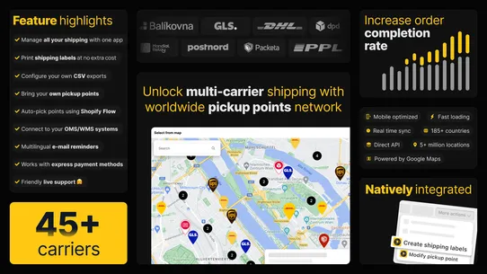 Globe Pickup Points &amp; Shipping screenshot