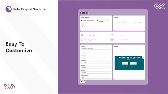 Ests Tax/Vat Switcher screenshot