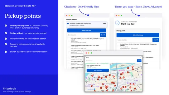 ShipD Delivery &amp; Pickup points screenshot