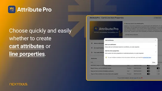 AttributePro Cart &amp; Line Props screenshot