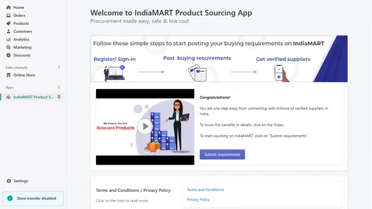 IndiaMART Product Sourcing screenshot