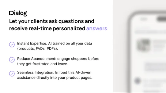 Dialog ‑ AI Sales Assistant screenshot