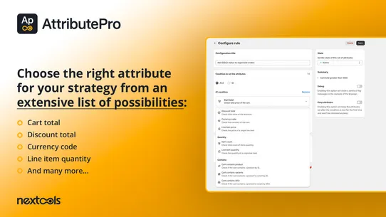 AttributePro Cart &amp; Line Props screenshot