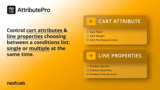 AttributePro Cart &amp; Line Props screenshot