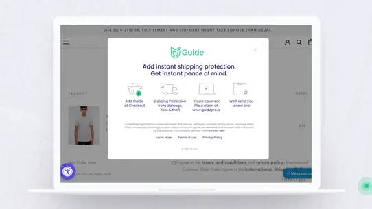 Guide Shipping Protection screenshot