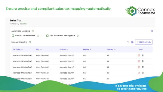 Connex Ecommerce screenshot