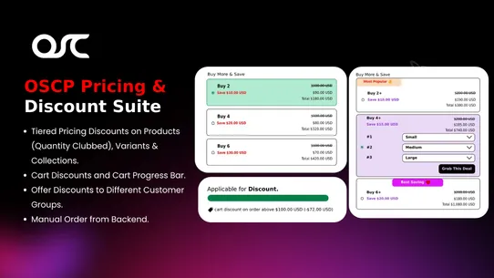 OSCP Pricing &amp; Discount Suite screenshot