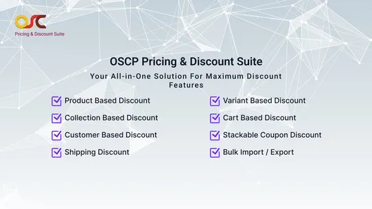 OSCP Pricing &amp; Discount Suite screenshot