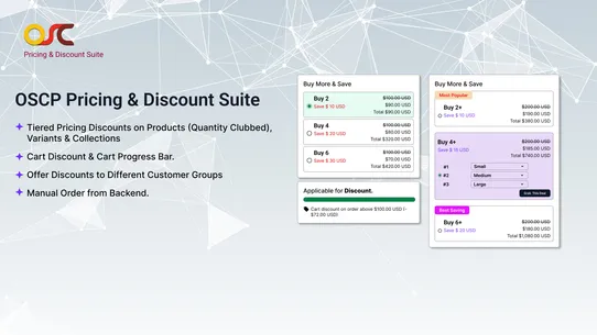 OSCP Pricing &amp; Discount Suite screenshot