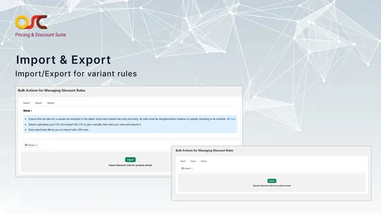 OSCP Pricing &amp; Discount Suite screenshot