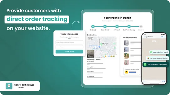 Order Tracking Notifier by H3 screenshot