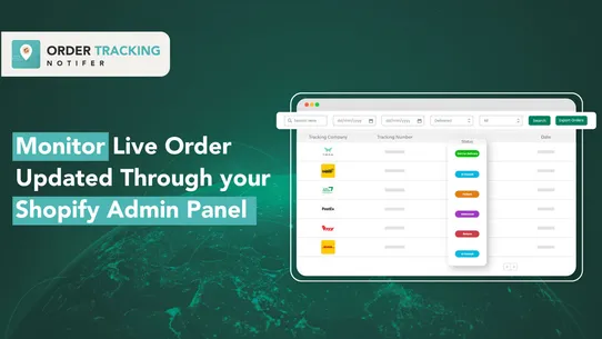 Order Tracking Notifier by H3 screenshot