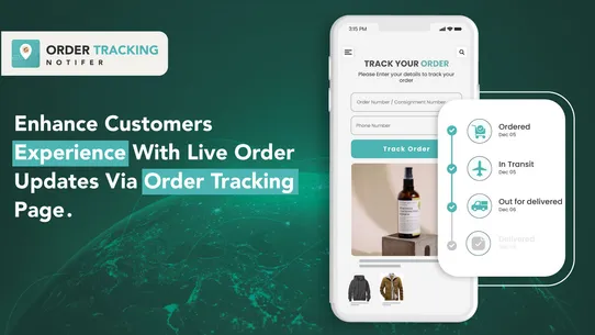 Order Tracking Notifier by H3 screenshot