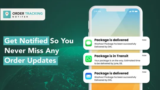 Order Tracking Notifier by H3 screenshot