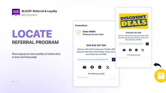 BLOOP Referral Program, Reward screenshot