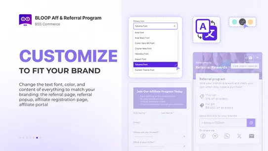 BLOOP Aff &amp; Referral Program screenshot
