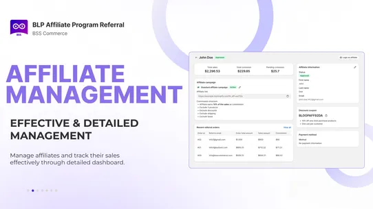 BLP Affiliate Program Referral screenshot