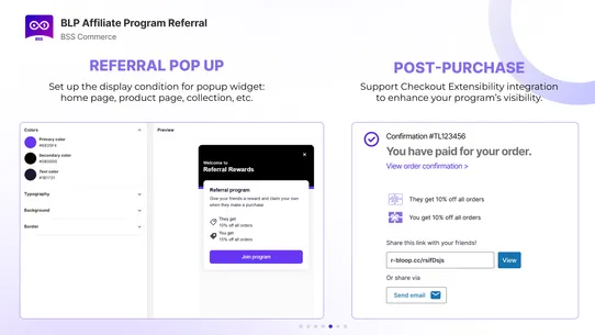 BLP Affiliate Program Referral screenshot