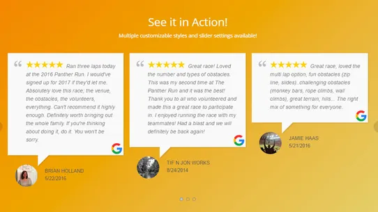 Infinite Google Reviews screenshot