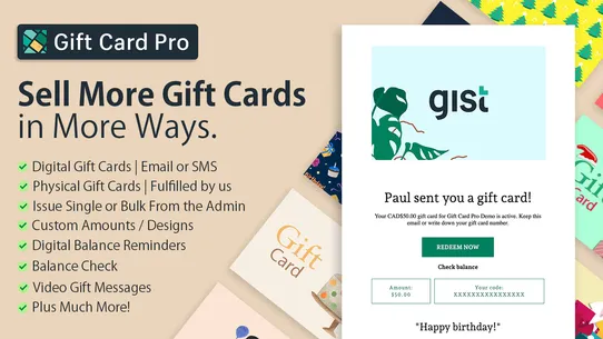 Gist | Gift Card Pro Tools screenshot