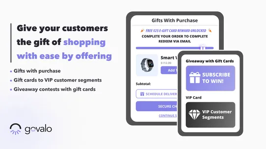 Govalo | Gift Card Suite screenshot