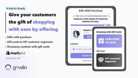 Govalo | Gift Card Suite screenshot