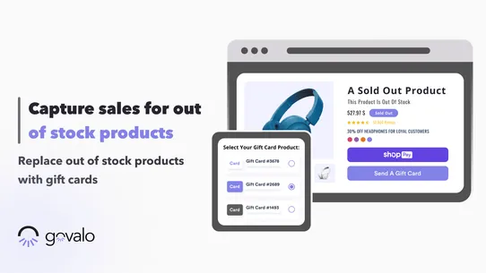 Govalo | Gift Card Suite screenshot