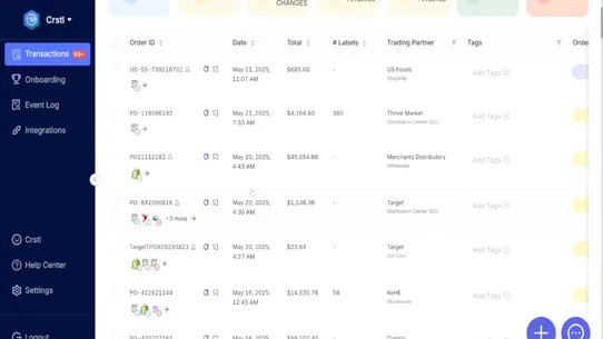 Crstl: No‑code EDI for Brands screenshot