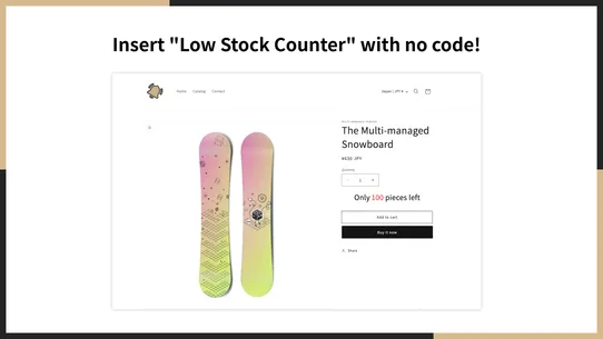 UR: Smart Low Stock Counter screenshot