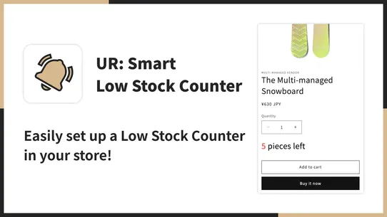 UR: Smart Low Stock Counter screenshot