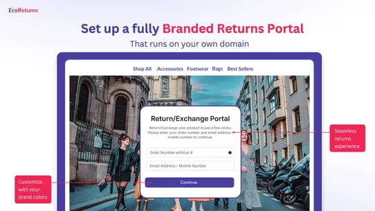 EcoReturns Returns &amp; Exchanges screenshot